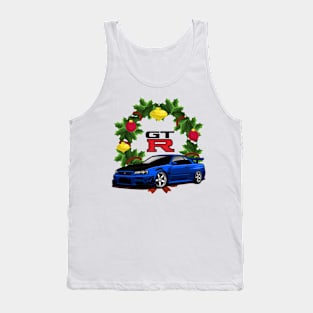 Christmas GTR { Skyline GTR R34 } Tank Top